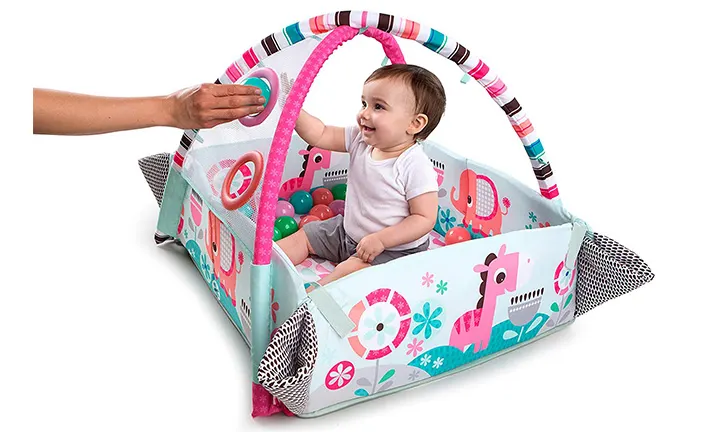 Bright Starts 4-in-1 Rounds of Fun Activity Gym & Ball Pit