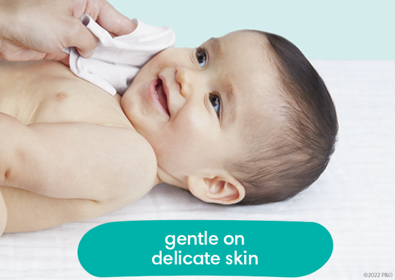 Les lingettes Pampers Baby-Clean sont douces pour la peau délicate