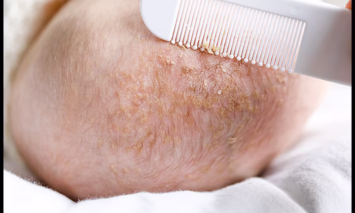 Baby With Cradle Cap 