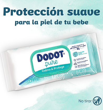 Paquete de toallitas Dodot Aqua Pure Calma & Protege