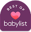 Award icon showing Pampers was awarded Babylist’s Best Diaper for Sensitive Skin in 2024
