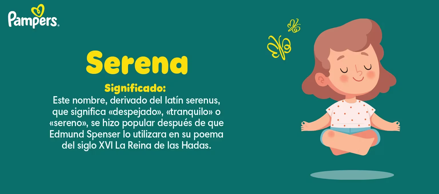 Nombre de niña italiano Serena y su significado