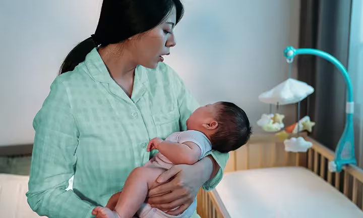 In a newborn baby