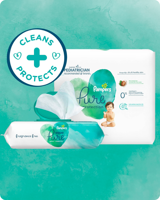 Les lingettes Pampers Aqua Pure
