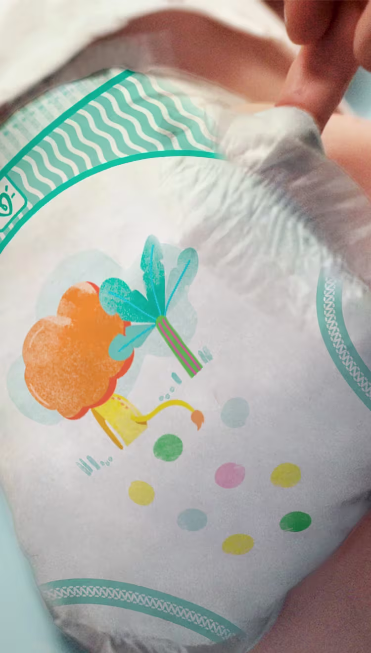 Imagen mostrando la Doble Barrera Antifugas en pañal Pampers Confort Sec