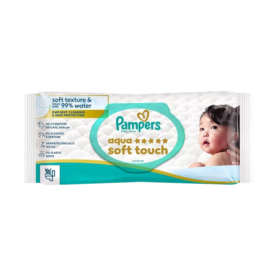 Șervețele Pampers® Aqua Soft Touch​