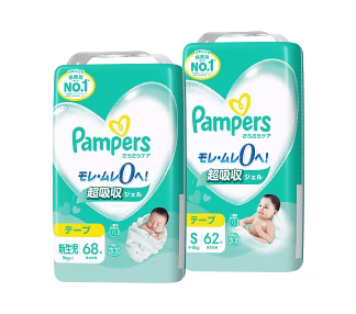 さらさらケアテープ新生児-Sサイズのパッケージ画像