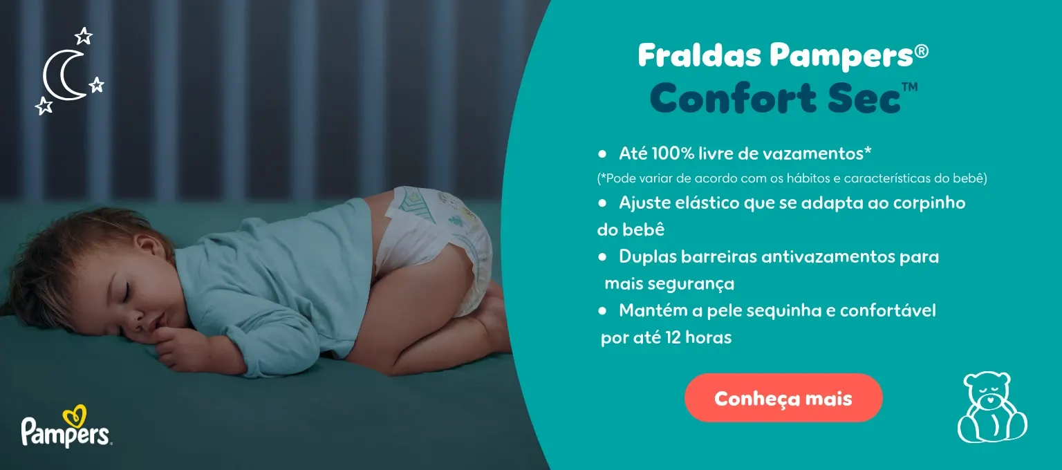 Fralda Pampers® Confort Sec™ Fralda Pampers® Confort Sec™