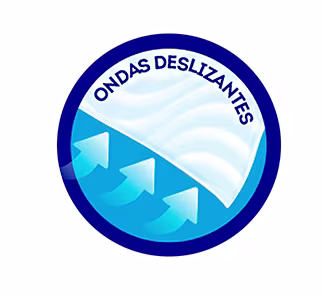 Exclusiva textura con ondas deslizantes