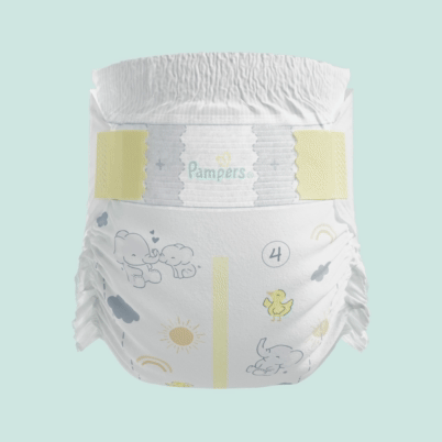 Spinning diaper render of Pampers Swaddlers