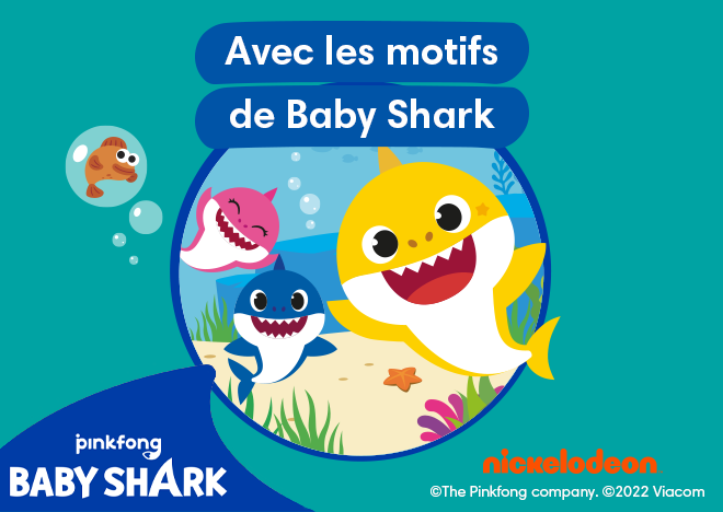 Avec les motifs de baby shark
