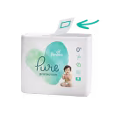 Scannable QR codes can be found on the inside of Pampers products.