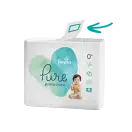 Scannable QR codes can be found on the inside of Pampers products.