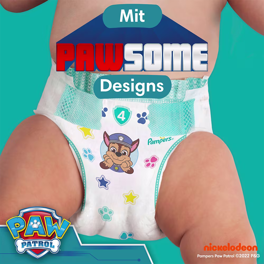 Pampers Baby-Dry Windeln mit PAW PATROL Desgin