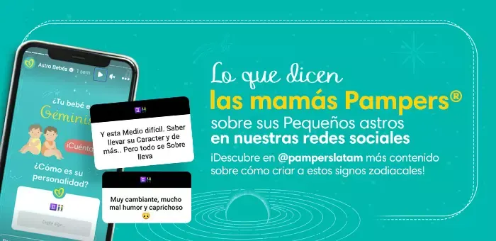 Horóscopo Geminis para tu bebé: Testimonio de mamás Pampers ehub pam horbb GeminisLATAM Comentarios 700x340
