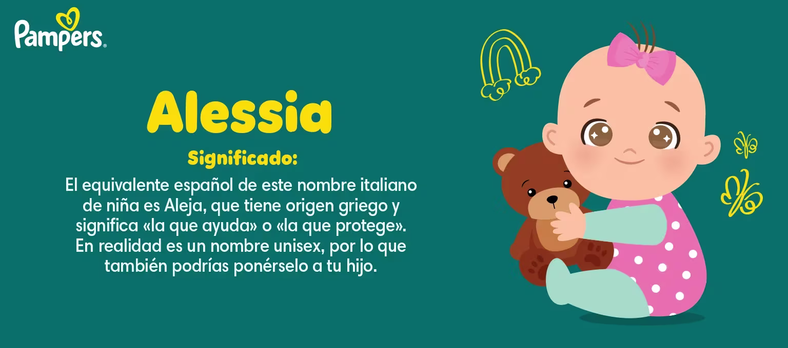 Nombre de niña italiano Alessia y su significado