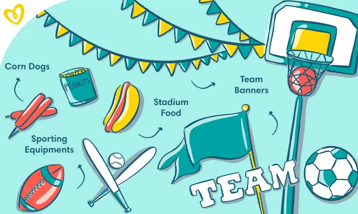 Sports theme idea for a baby boy shower