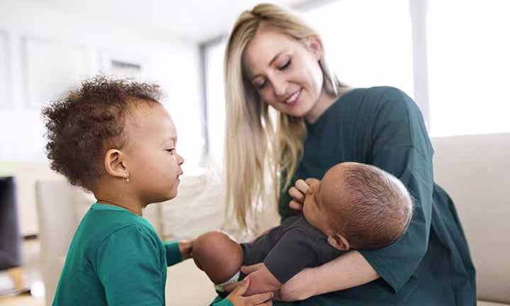 Newborn baby and toddler age