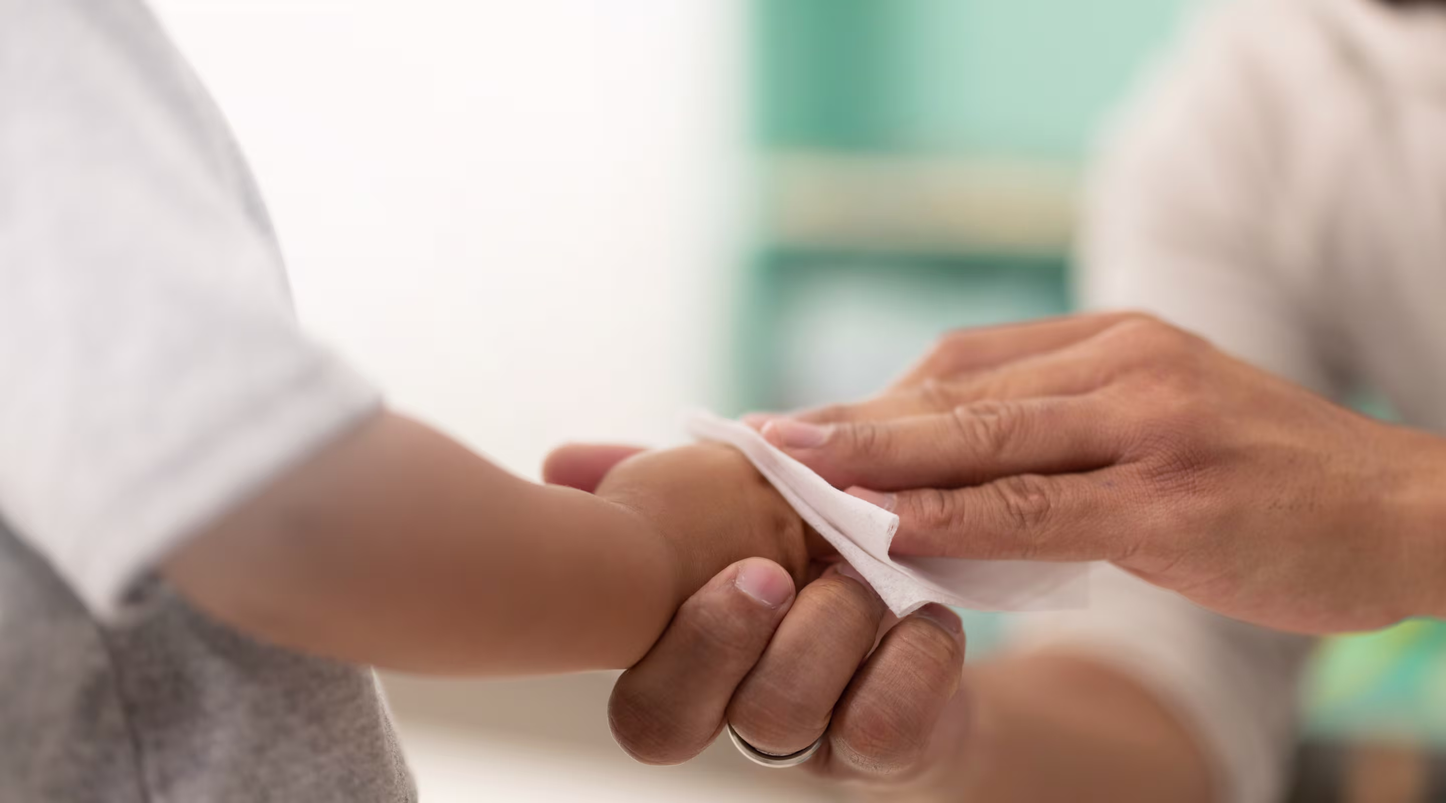 Para usar no rosto, nas mãos e no bumbum