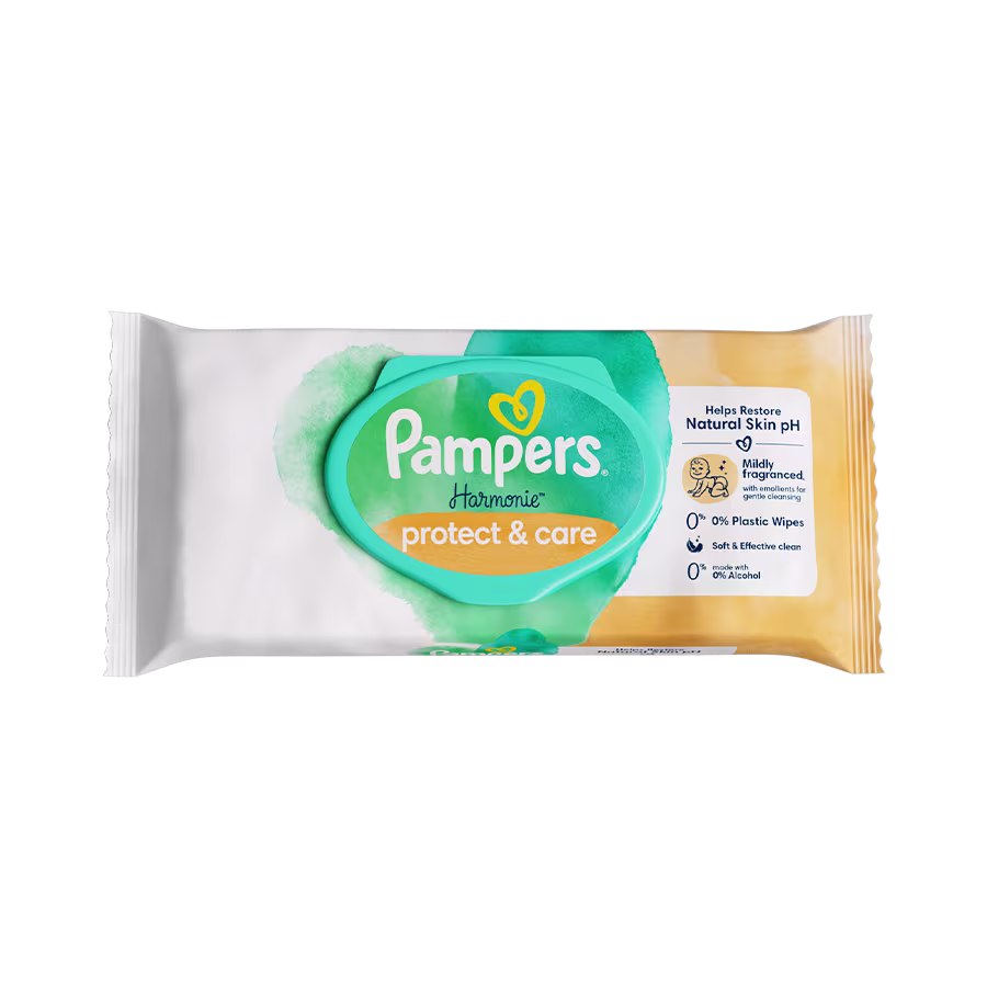 Pachet de șervețele umede Harmonie Protect & Care