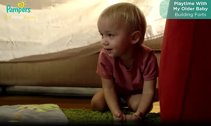 Fun Games For Toddlers: Building a Blanket Fort | Pampers