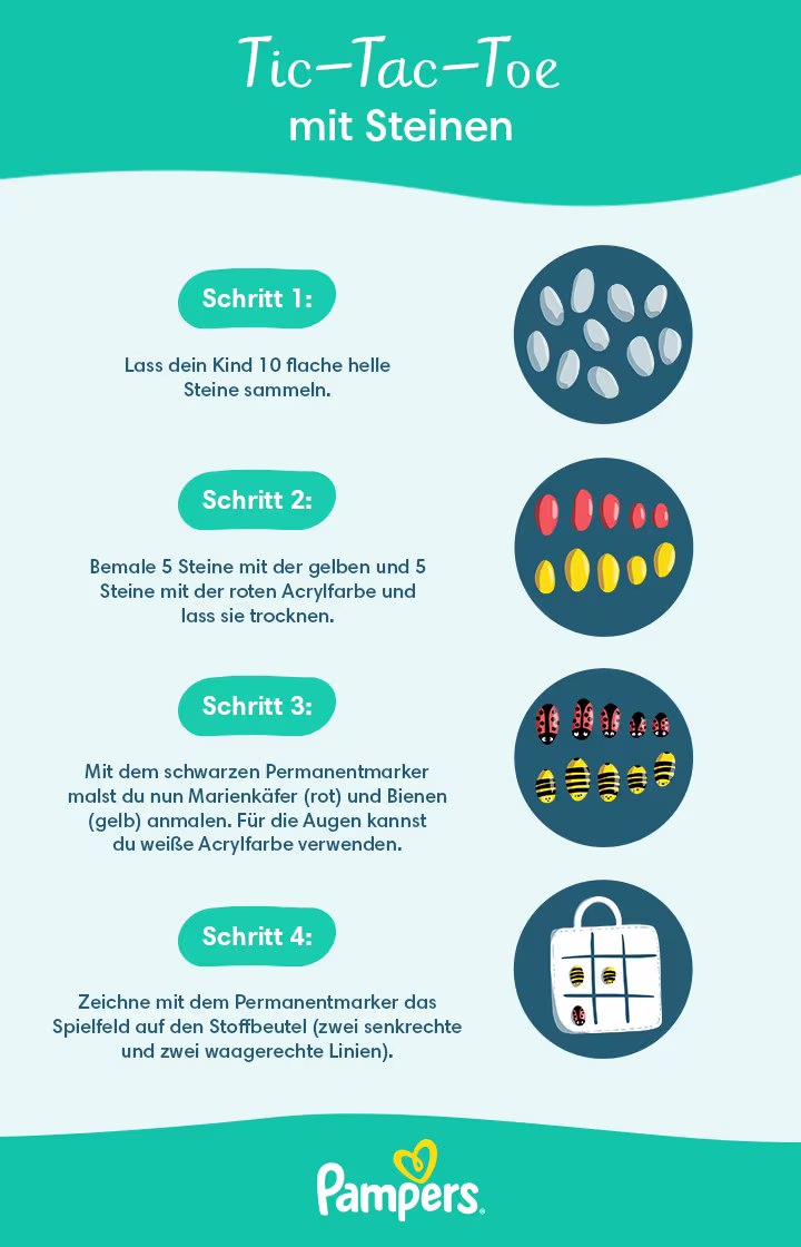 Infografik: Tic-Tac-Toe-Spiel basteln