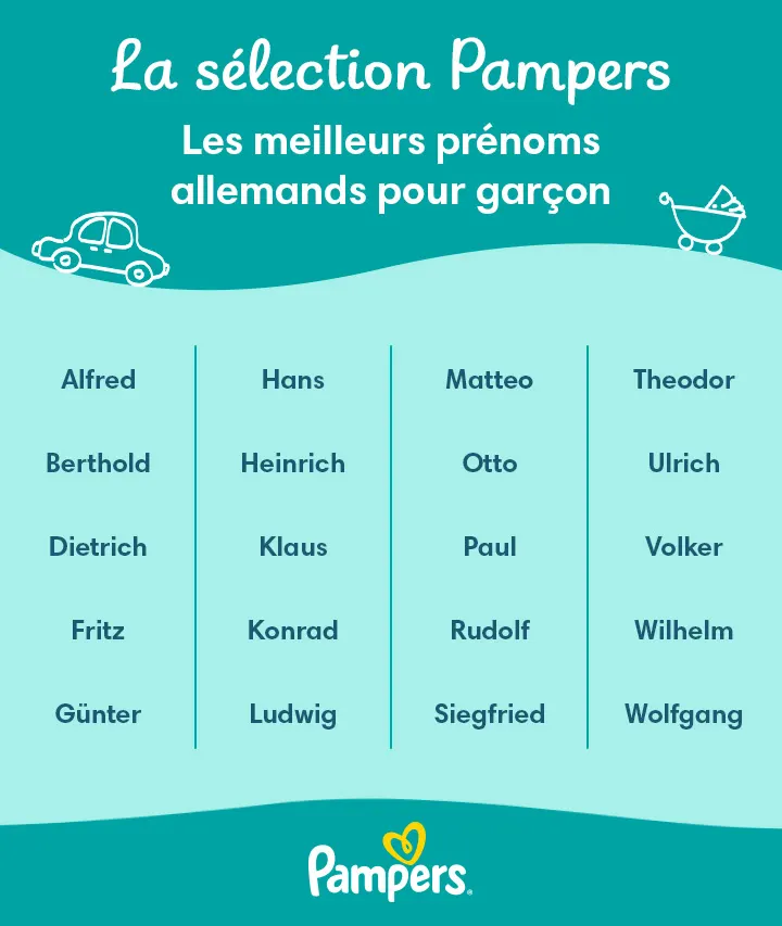 Les meilleurs prénoms allemands pour garçon Les meilleurs prénoms allemands pour garçon