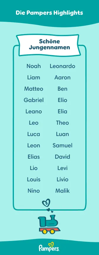 Jungennamen: Die Pampers Highlights 2024