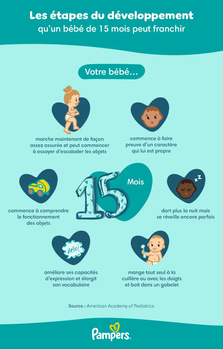 Les étapes du développement à 15 mois