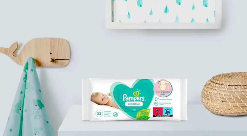 Дитячі вологі серветки Pampers® Sensitive