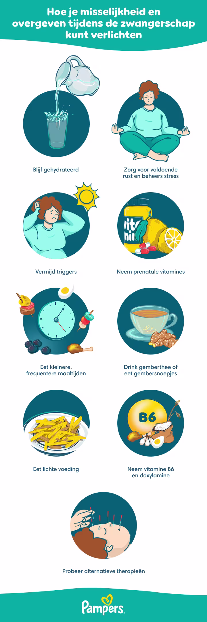 Tips tegen misselijkheid en overgeven
