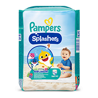 Pak Pampers Splashers Baby Shark zwemluiers