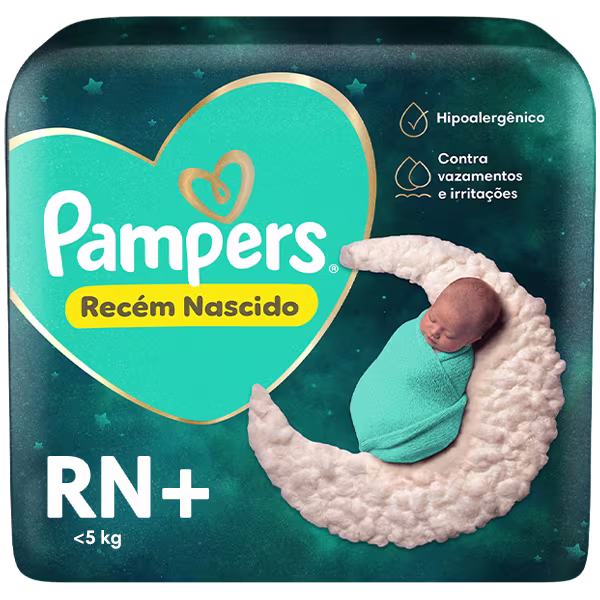 Pampers® Recém Nascido, TAMANHO RN+