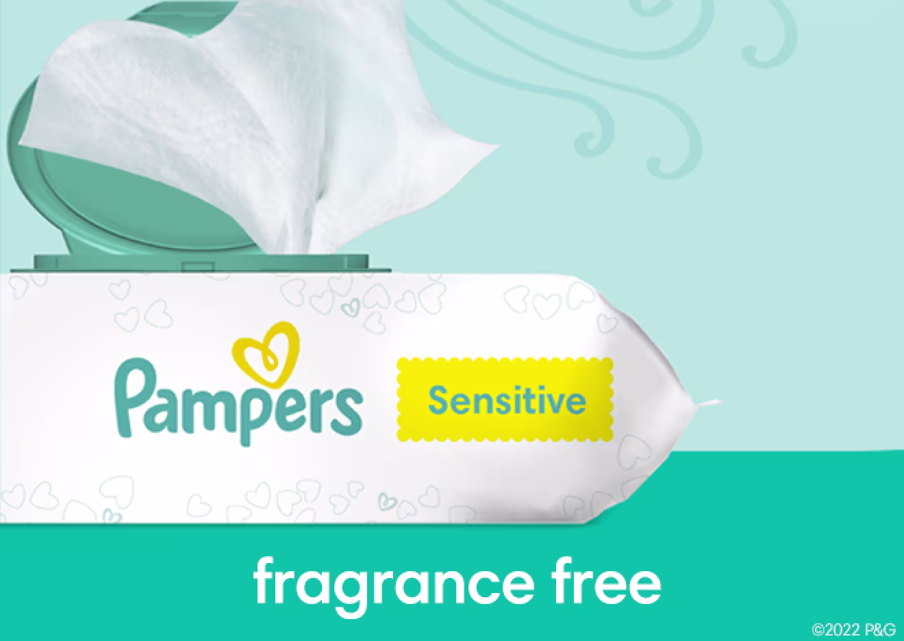 Les lingettes Pampers Sensitive sont sans parfum