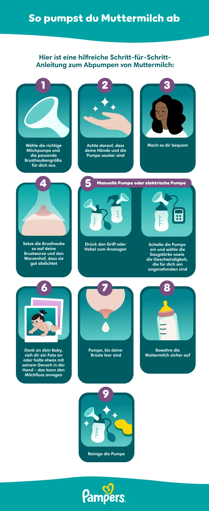 Tipps zum Abpumpen der Muttermilch Tipps zum Abpumpen der Muttermilch