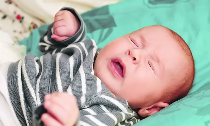 Newborn sneezing
