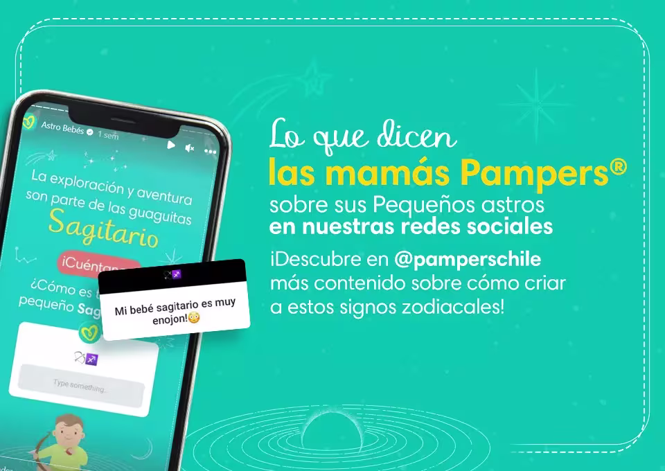 Horóscopo Sagitario para tu bebé: Testimonio de mamás Pampers