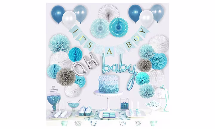 Vidal Crafts Boy’s Baby Shower Decorations