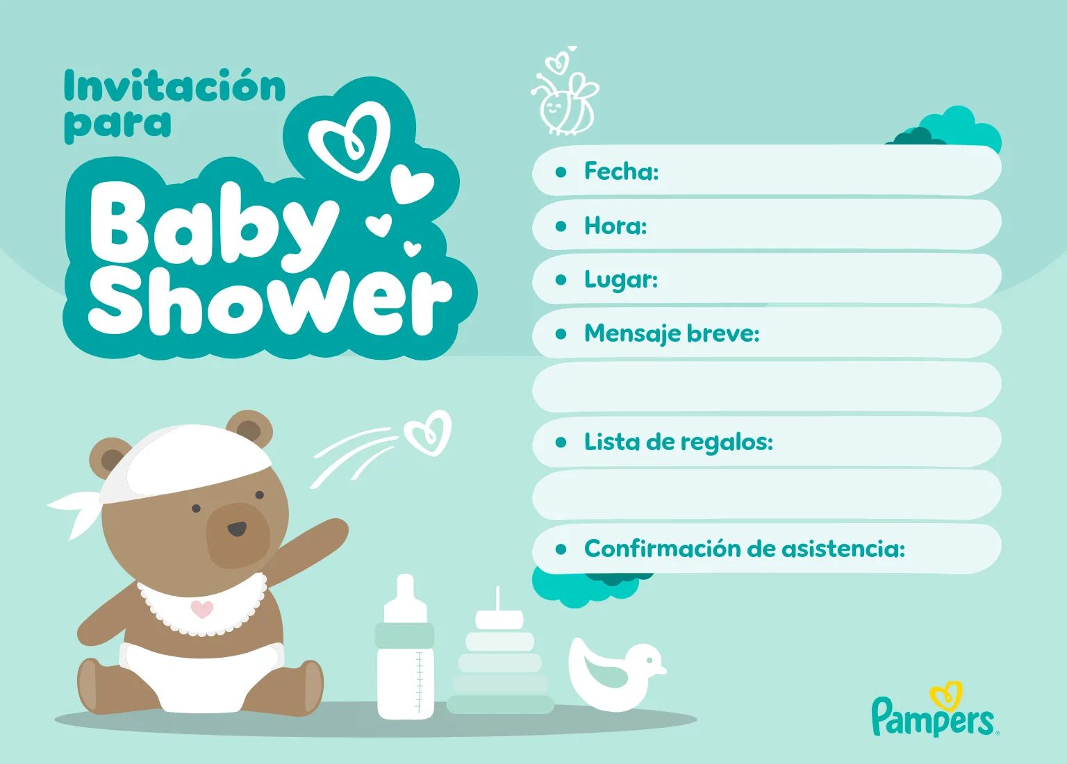 ¿Cómo se hace una invitación para baby shower?