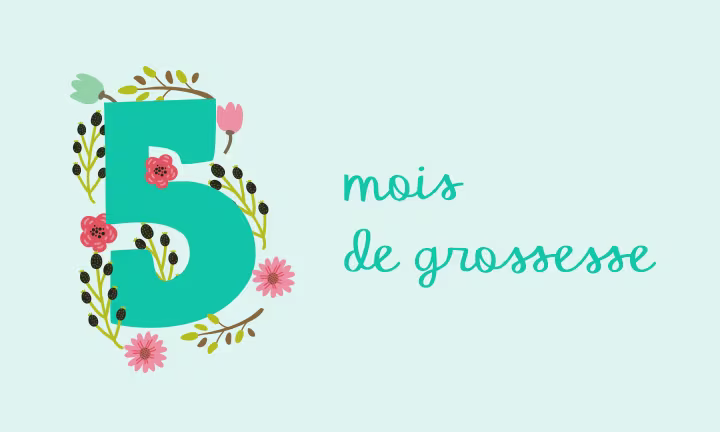 Icône 5ème mois de grossesse – mouvements du bébé et développement sensoriel du fœtus
