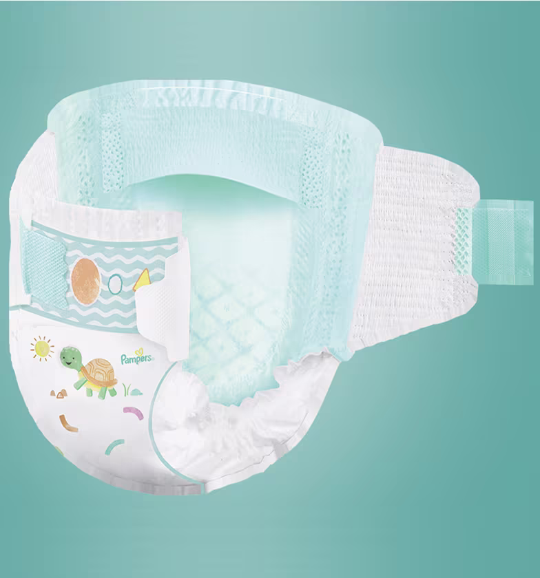 Grafiek van de Pampers Baby Dry luier Grafiek van de Pampers Baby Dry luier