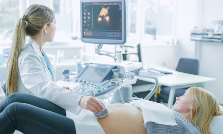 Ultrasound Scan of Baby’s Heartbeat