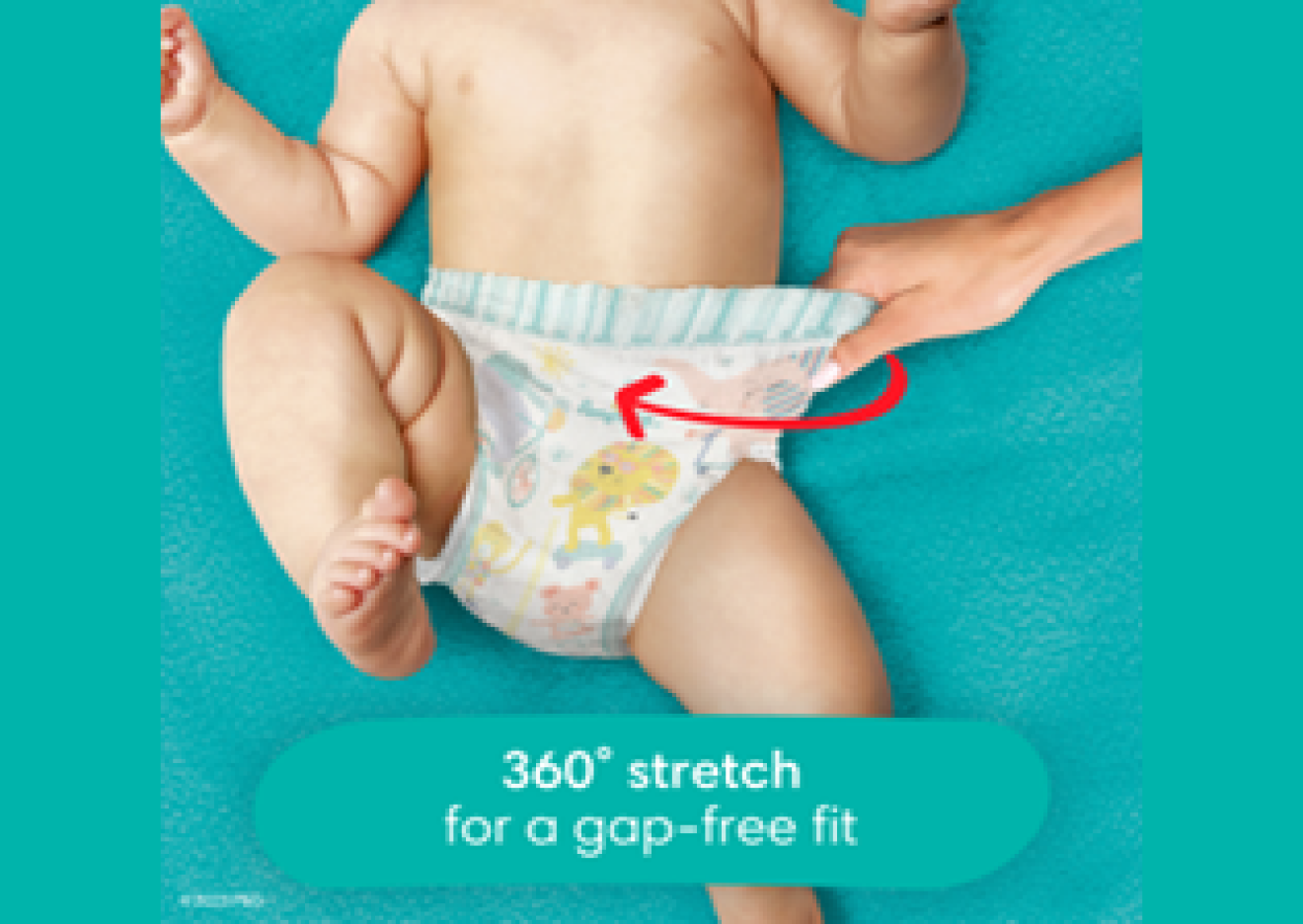 360° stretch waistband for a gap-free fit
