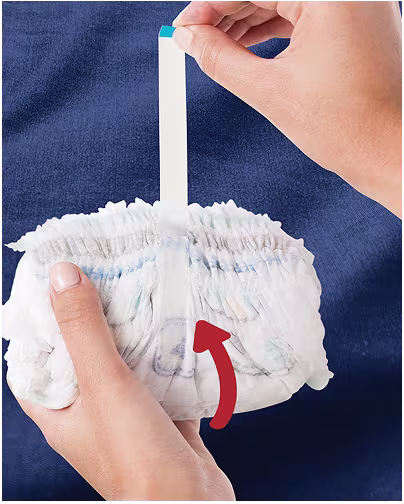 Video despre cum să arunci chiloții-pampers tip pantaloni