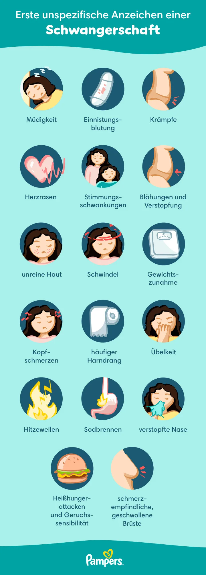 18 unspezifische Anzeichen einer Schwangerschaft