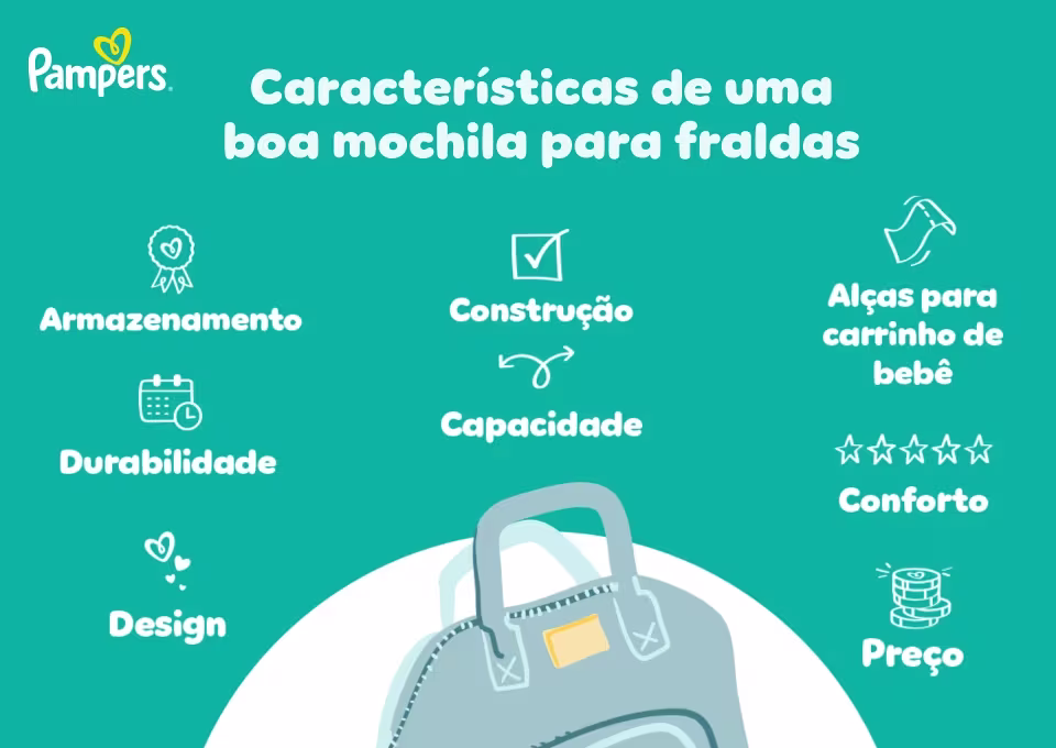 O que considerar ao escolher uma mochila para fraldas