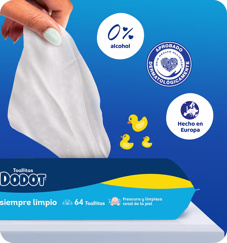 Hand picking up a Pampers Fresh & Clean baby wipe Hand picking up a Pampers Fresh & Clean baby wipe