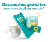 Des couches gratuites avec notre appli, ça vous dit ?