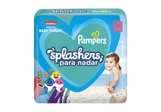 Pampers Splashers. Diversão até embaixo d'água