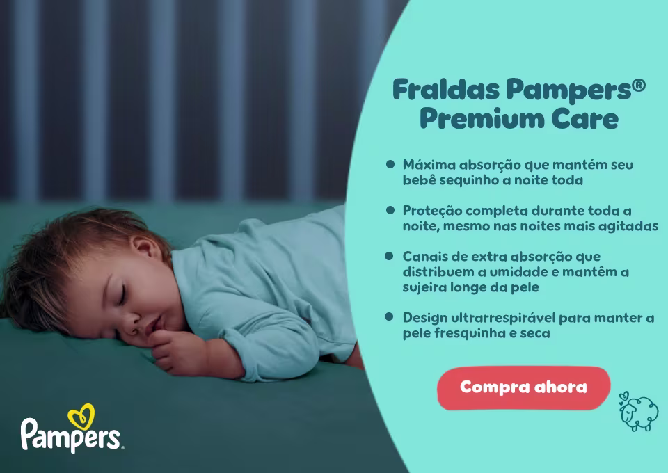 Fraldas Pampers® Premium Care